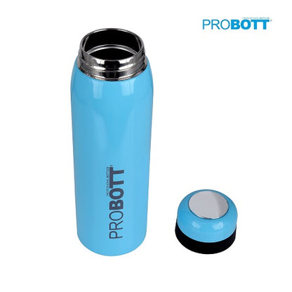 Probott Drops Water Bottle, Stainless Steel Water Bottles, Vacuum Insulated Flask Bottles, 500 ml, Light Blue