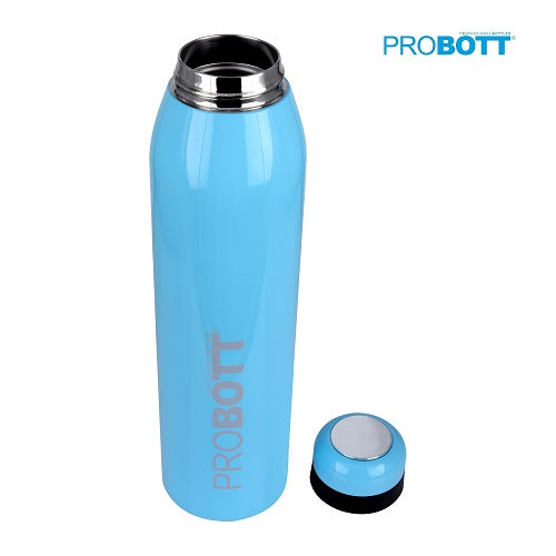 Probott Drops Water Bottle, Stainless Steel Water Bottles, Vacuum Insulated Flask Bottles, 750 ml, Light Blue