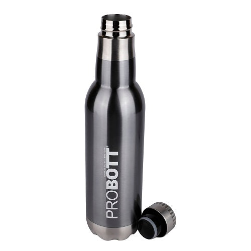 Probott Magnum Hot & Cold Stainless Steel Water Bottles, Vacuum Insulated Flask Bottles, 750 ml, Grey