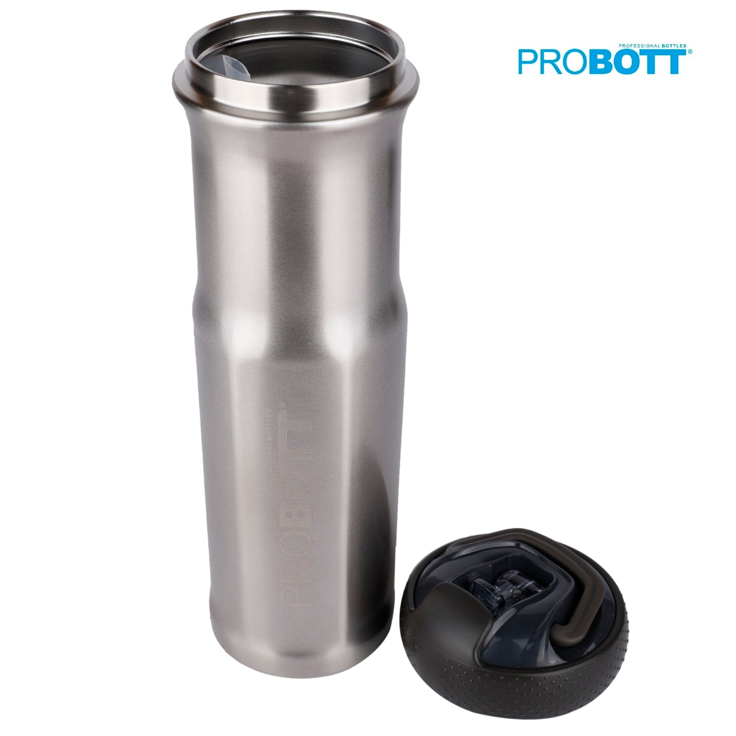 Probott Status 700ml Stainless Steel Water Bottle, Vacuum Insulated Flask Bottles, Brown | Hot and Cold | Easy to Carry | Leak Proof