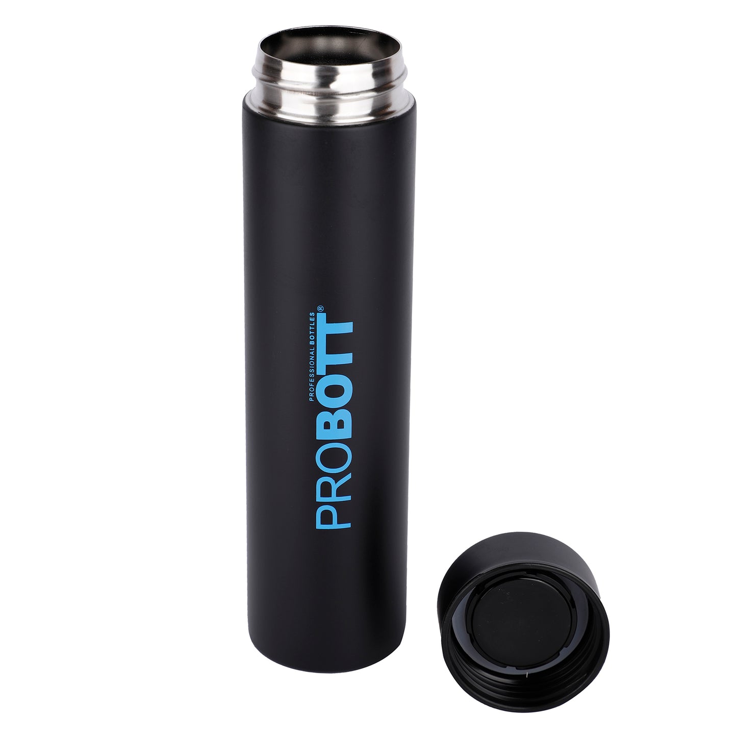 PROBOTT Compact 400ml Thermosteel Vacuum Flask, Stainless Steel Water Bottle - Blue