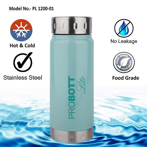 PROBOTT LITE Freeze Single Walled Stainless Steel Water Bottle 1200ml -Light Green PL 1200-01