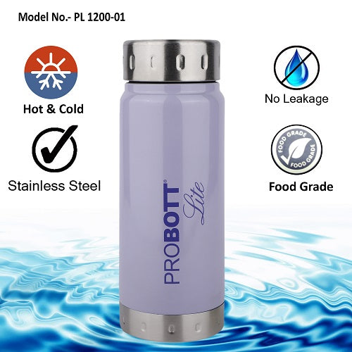 PROBOTT LITE Freeze Single Walled Stainless Steel Water Bottle 1200ml -Light Blue PL 1200-01