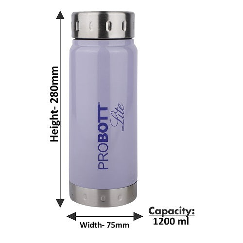 PROBOTT LITE Freeze Single Walled Stainless Steel Water Bottle 1200ml -Light Blue PL 1200-01