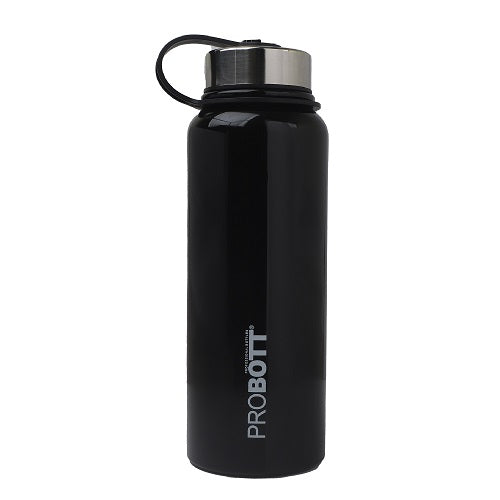 Probott Hulk 1500ml Stainless Steel Hot & Cold Water Bottle, Vacuum Insulated Flask Bottles, Black