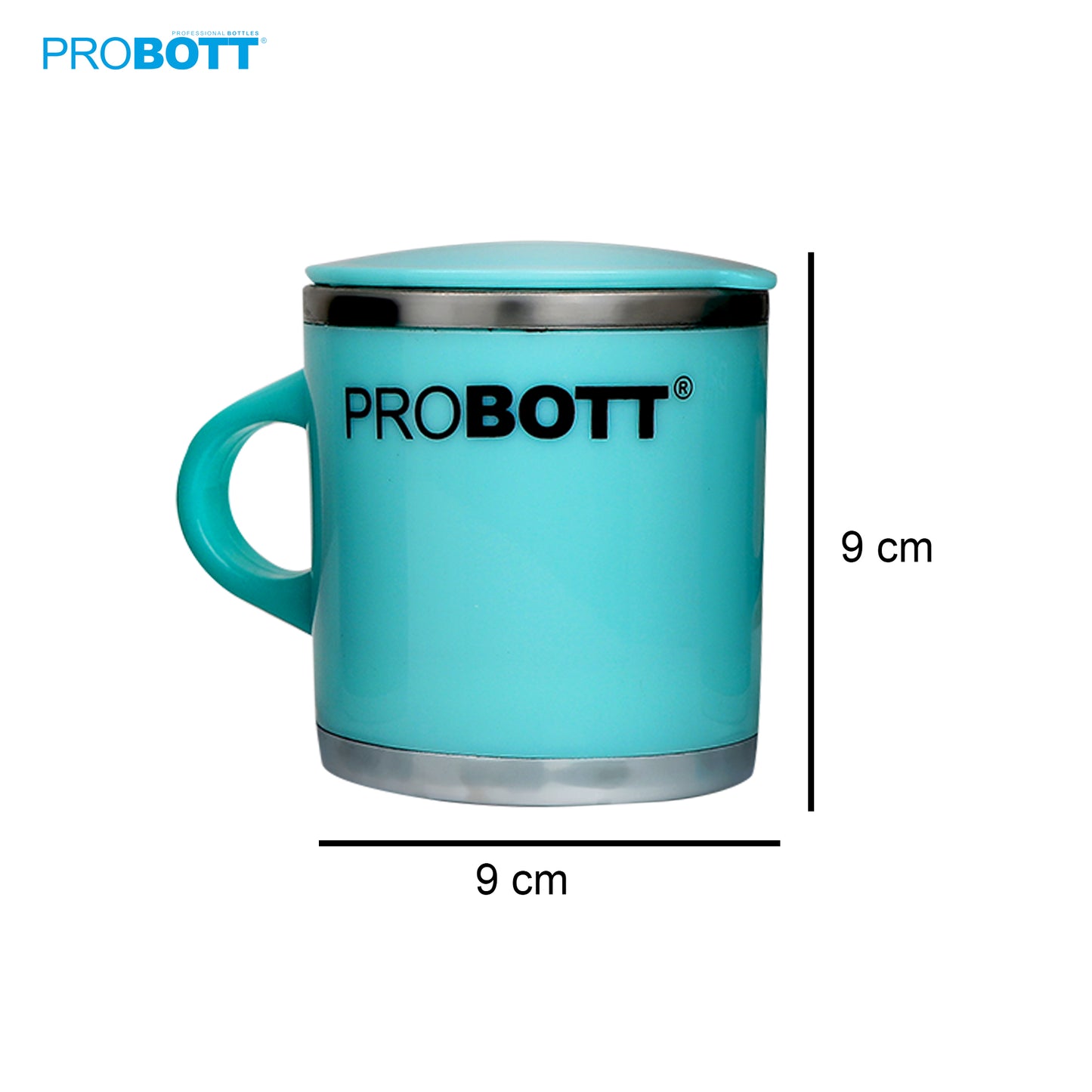 PROBOTT Costa Stainless Steel Mug/Cup with Lid, Stylish Cup Ideal for Hot & Cold Coffee, Tea – Blue