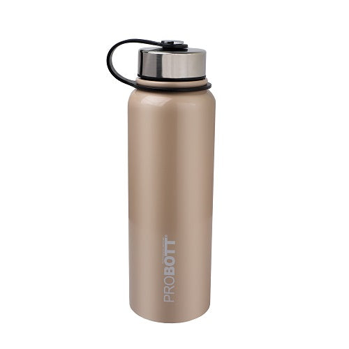 Probott Hulk 1100ml Stainless Steel Hot & Cold Water Bottle, Vacuum Insulated Flask Bottles, Beige