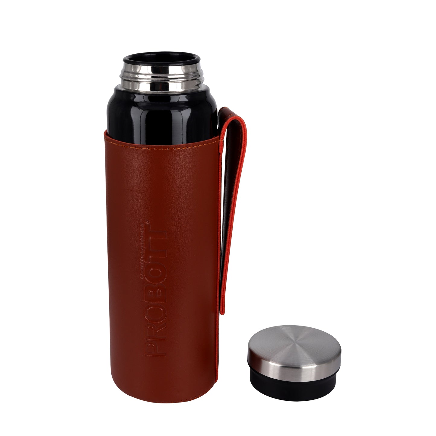 Probott Carry 750ml Water Bottle, Stainless Steel Water Bottles, Vacuum Insulated Flask Bottles, Black