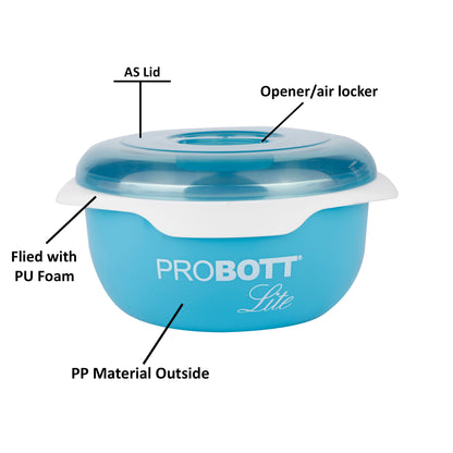 PROBOTT LITE Stainless Steel MUNCHY Lunch Box Household Container -Blue PBH 6016