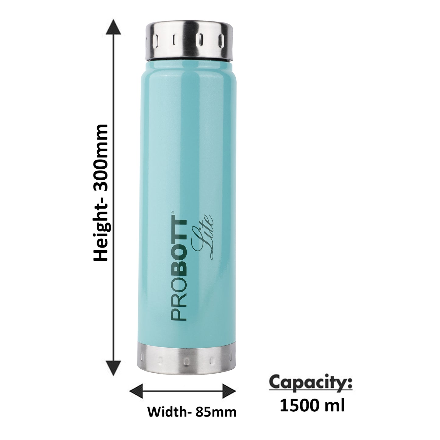 PROBOTT LITE Freeze Single Walled Stainless Steel Water Bottle 1500ml -Light Green PL 1500-01