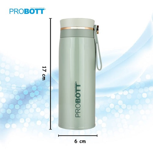 Probott Shine Water Bottle, Stainless Steel Vacuum Insulated Flask Bottle, 270ml, Green