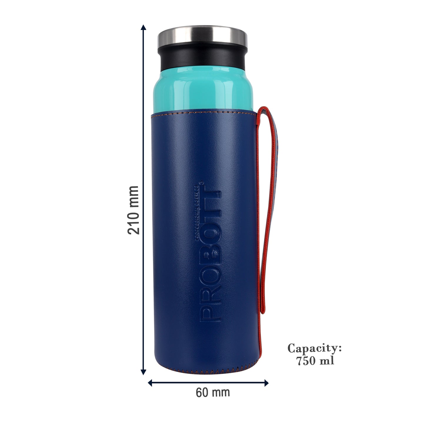 Probott Carry 750ml Water Bottle, Stainless Steel Water Bottles, Vacuum Insulated Flask Bottles,Blue