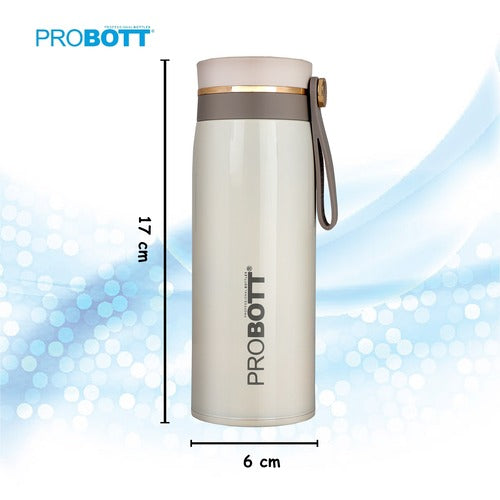 Probott Shine Water Bottle, Stainless Steel Vacuum Insulated Flask Bottle, 270ml, Grey