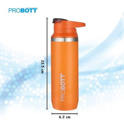 Probott Ninja 500ml Thermoses Vacuum Insulated Flask, Stainless Steel Water Bottles, Orange