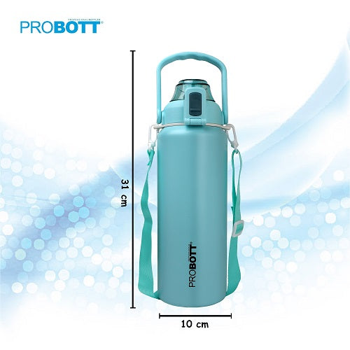 Probott Mount Stainless Steel Hot and Cold 1500ml Water Bottle, Vacuum Insulated Flask Bottle, Aqua Blue