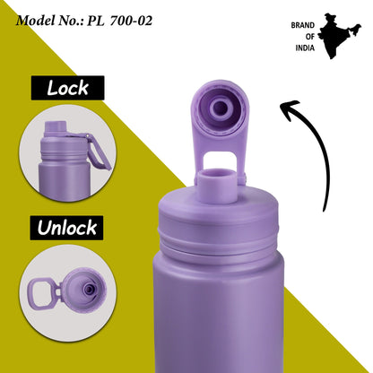 PROBOTT LITE Magic 700ml Single Wall Stainless Steel Water Bottle Without Vacuum Tech, Purple