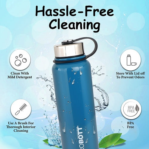 Probott Hulk 1500ml Stainless Steel Hot & Cold Water Bottle, Vacuum Insulated Flask Bottles, Blue