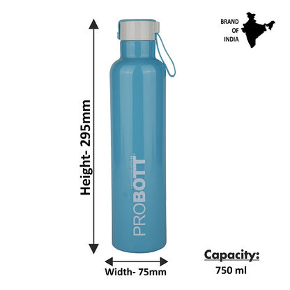 Probott Bang 750ml Thermoses Vacuum Insulated Flask Sports Bottle, Stainless Steel Water Bottles, Light Blue