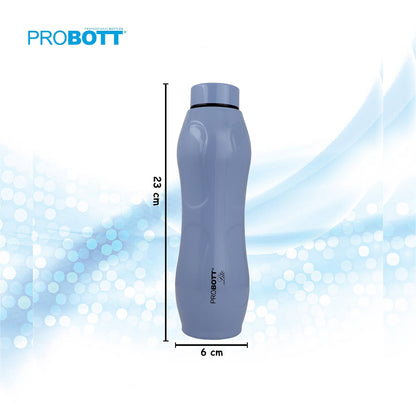 PROBOTT LITE Ocean 600ml Single Wall Stainless Steel Water Bottle Without Vacuum Tech, Grey