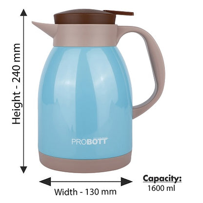 PROBOTT Thermosteel Espresso Tea Coffee Pot 1600ml -Light Blue PB 1600-77