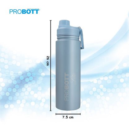 PROBOTT LITE Magic 950ml Single Wall Stainless Steel Water Bottle Without Vacuum Tech, Sky Blue