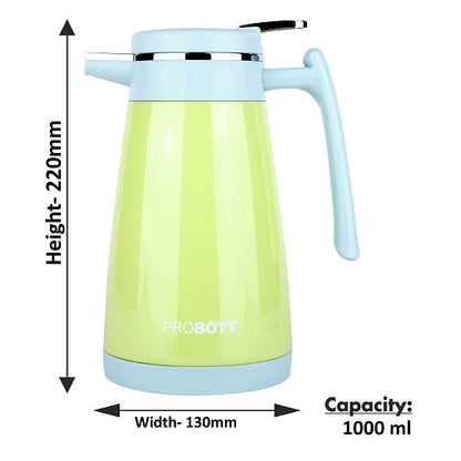 PROBOTT Thermosteel Mocha Tea Coffee Pot 1000ml - Green PB 1000-88