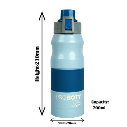 PROBOTT LITE Bliss 700ml Single Walled Stainless Steel Water Bottle, Blue