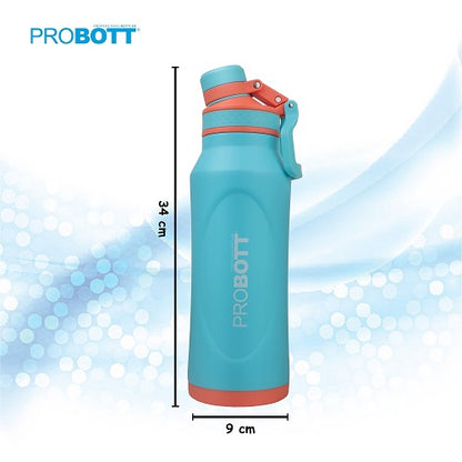 Probott Life Style Stainless Steel Hot and Cold 1200ml Water Bottle, Vacuum Insulated Flask Bottle, Blue