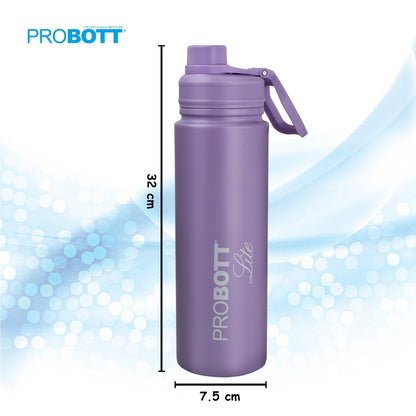 PROBOTT LITE Magic 1200ml Single Wall Stainless Steel Water Bottle Without Vacuum Tech, Purple