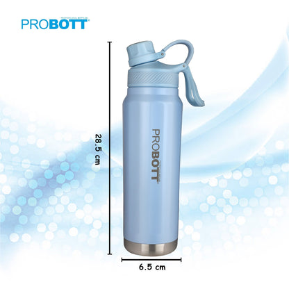 Probott Tourister 550ml Hot & Cold Vacuum Insulated Flask Sipper Bottle, Sky Blue