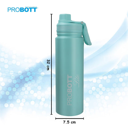 PROBOTT LITE Magic 1200ml Single Wall Stainless Steel Water Bottle Without Vacuum Tech, Aqua Blue