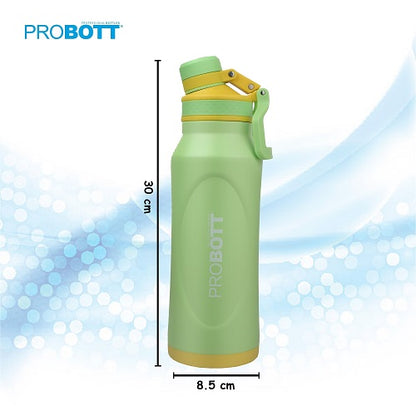 Probott Life Style Stainless Steel Hot and Cold 1000ml Water Bottle, Vacuum Insulated Flask Bottle, Green