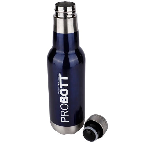 Probott Magnum Hot & Cold Stainless Steel Water Bottles, Vacuum Insulated Flask Bottles, 500 ml, Blue