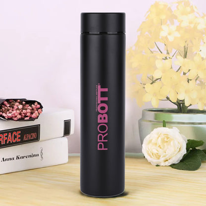 PROBOTT Compact 250ml Thermosteel Vacuum Flask, Stainless Steel Water Bottle - Pink