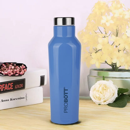 Probott Dome Water Bottle, Stainless Steel Water Bottles, Vacuum Insulated Flask Bottles, 500 ml, Blue