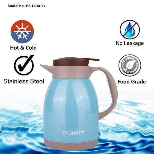 PROBOTT Thermosteel Espresso Tea Coffee Pot 1600ml -Light Blue PB 1600-77