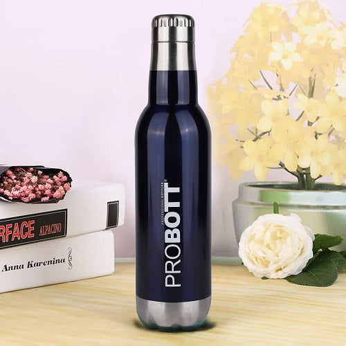 Probott Magnum Hot & Cold Stainless Steel Water Bottles, Vacuum Insulated Flask Bottles, 750 ml, Blue