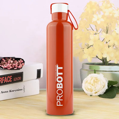 Probott Bang 900ml Thermoses Vacuum Insulated Flask Sports Bottle, Stainless Steel Water Bottles, Orange