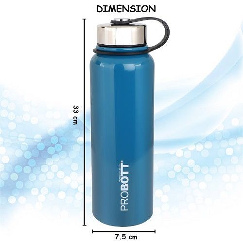 Probott Hulk 1500ml Stainless Steel Hot & Cold Water Bottle, Vacuum Insulated Flask Bottles, Blue