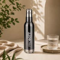 Probott Magnum Hot & Cold Stainless Steel Water Bottles, Vacuum Insulated Flask Bottles, 750 ml, Grey
