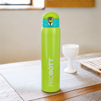 Probott Swift 950ml Thermoses Vacuum Insulated Flask Bottle, Stainless Steel Water Bottles, Green | Wide Mouth | Flip Top Cap | Hot and Cold | Leak Proof