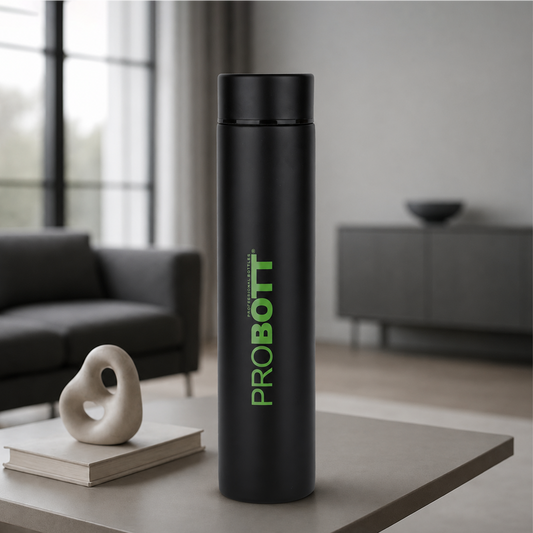 PROBOTT Compact 250ml Thermosteel Vacuum Flask, Stainless Steel Water Bottle - Green