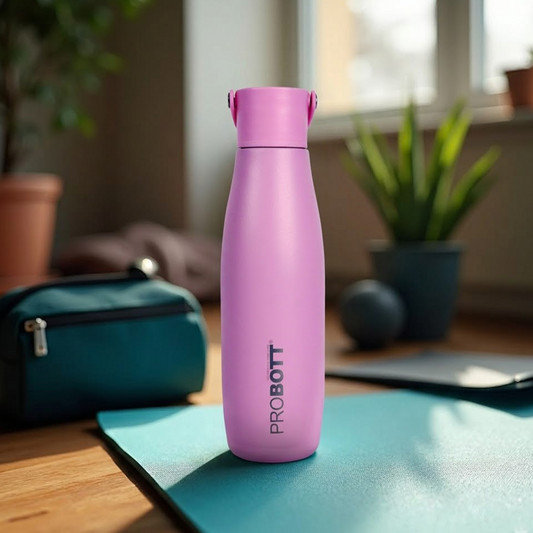 Probott Trendy 700ml Stainless Steel Water Bottles, Vacuum Insulated Flask Bottles, Pink | Hot and Cold | Easy to Carry | Leak Proof