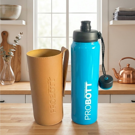 Probott Sippy 750 ml Stainless Steel Water Bottles, Vacuum Insulated Flask Bottles, Blue | Hot and Cold | Easy to Carry | Leak Proof