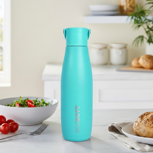 Probott Trendy 700ml Stainless Steel Water Bottles, Vacuum Insulated Flask Bottles, Blue | Hot and Cold | Easy to Carry | Leak Proof