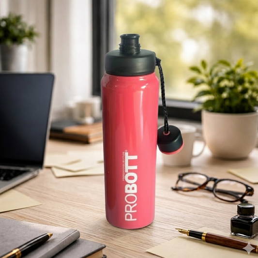Probott Sippy 750 ml Stainless Steel Water Bottles, Vacuum Insulated Flask Bottles, Red | Hot and Cold | Easy to Carry | Leak Proof