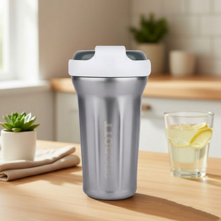 Probott Elegant 500ml Stainless Steel Water Bottle, Vacuum Insulated Flask Bottles, Silver | Hot and Cold | Easy to Carry | Leak Proof