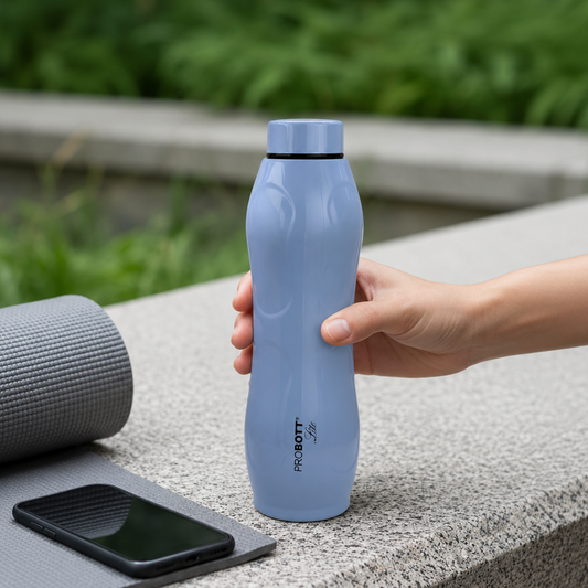 PROBOTT LITE Ocean 600ml Single Wall Stainless Steel Water Bottle Without Vacuum Tech, Grey