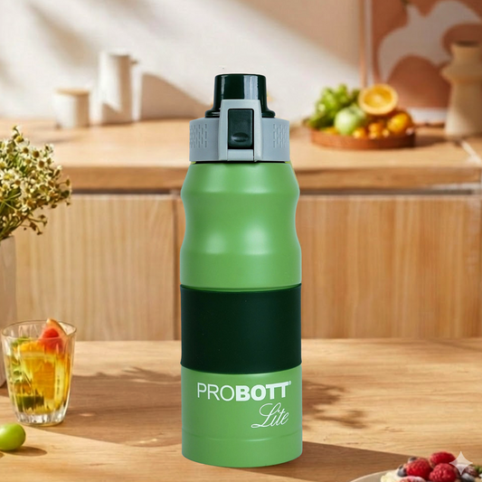 PROBOTT LITE Bliss 700ml Single Walled Stainless Steel Water Bottle, Green