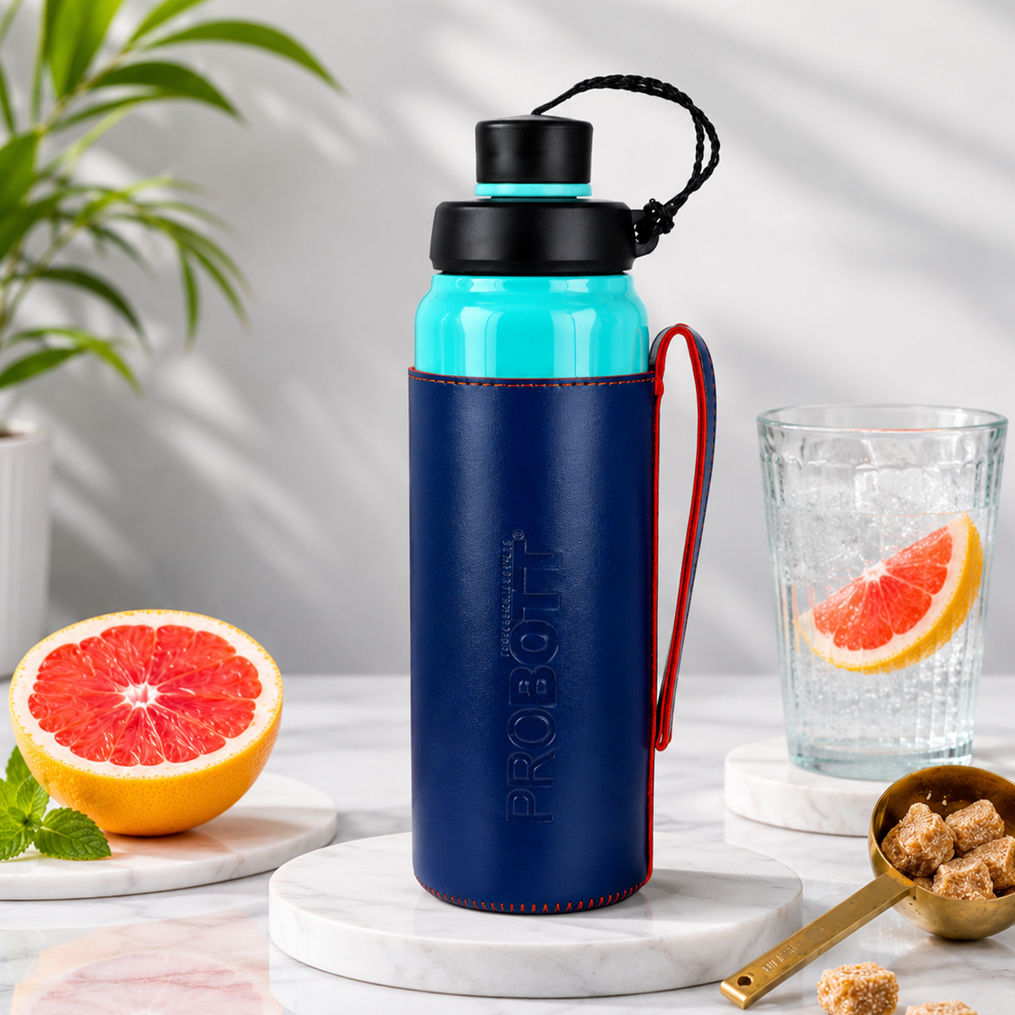 Probott Sippy 750 ml Stainless Steel Water Bottles, Vacuum Insulated Flask Bottles, Blue | Hot and Cold | Easy to Carry | Leak Proof